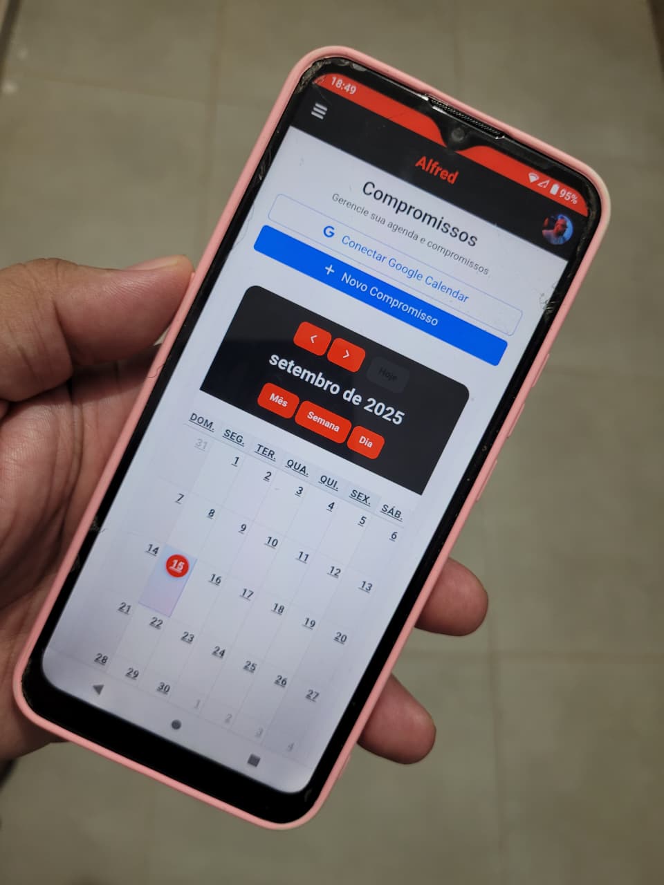 Mobile App Interface